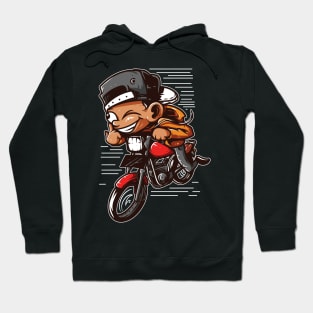 cute kid biker Hoodie